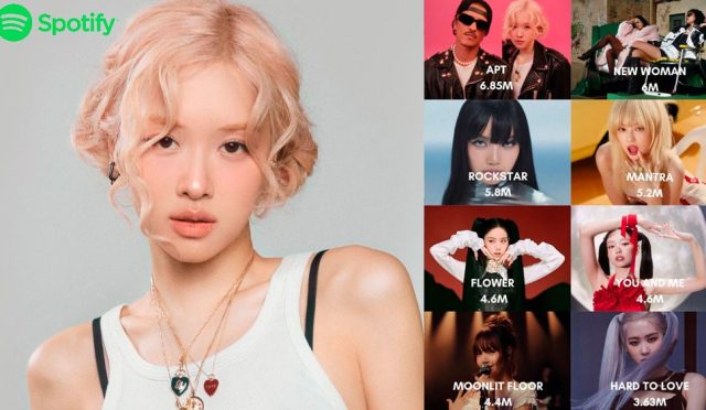 BLACKPINK’ten ROSÉ, “APT” adlı hit şarkısıyla Spotify’da kadın K-Pop solo sanatçısı olarak en büyük çıkışı gerçekleştirdi