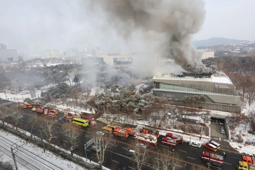 Yongsan’daki Ulusal Hangeul Müzesi’nde çıkan yangın 7 saat sonra söndürüldü