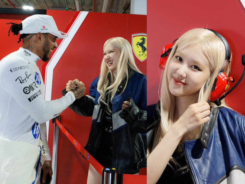 Rosé, ‘F1 Miami Grand Prix’de Damalı Bayrağı Sallayarak Film Müziklerini Tanıttı – Lewis Hamilton ile Yeniden Buluştu