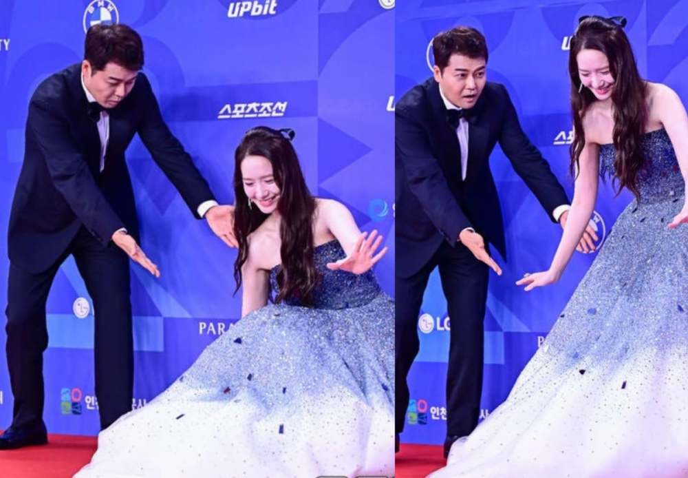 YoonA, Blue Dragon Series Awards Kırmızı Halısında Düştü – Zarafetiyle Hayran Bıraktı
