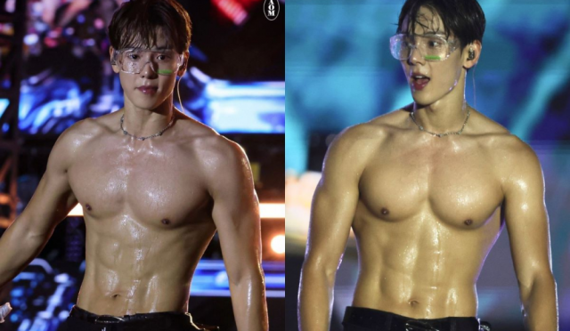 Monsta X’ten Shownu, Waterbomb Sahnesinde Kaslı Fiziğiyle Hayranları Şaşkına Çevirdi