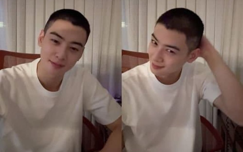 K-Netizen’lar Diyor ki: Cha Eun Woo Saçları Tıraşlıyken Bile Aşırı Yakışıklı Görünüyor